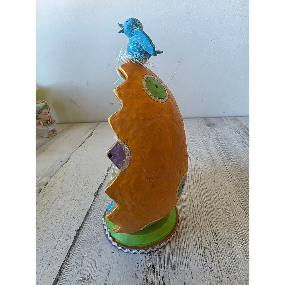 larkspur silvestri tweedle beau Easter egg bird glitter statue figurine spring‎